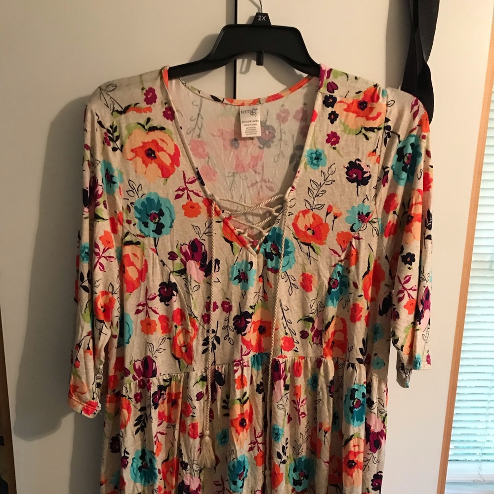 Terra & Sky blouse size 2xl (20-22)